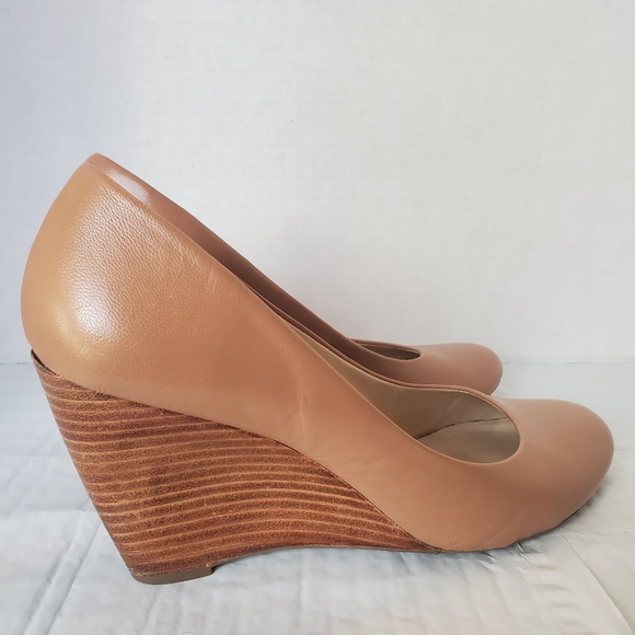 Franco Sarto tan/nude wedges - Picture 3 of 9